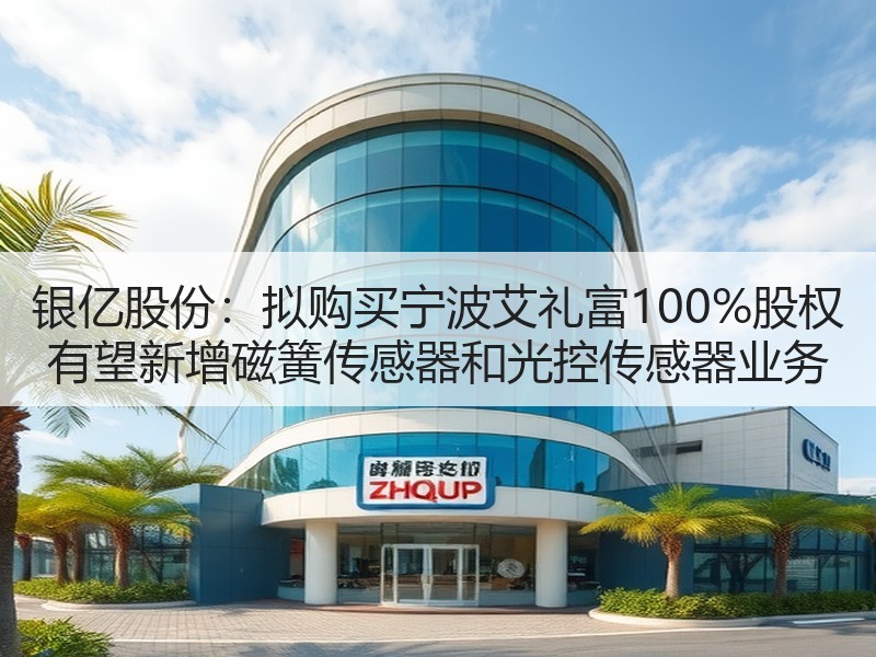 银亿股份：拟购买宁波艾礼富100%股权 有望新增磁簧传感器和光控传感器业务