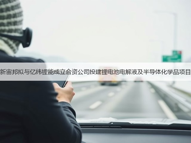 新宙邦拟与亿纬锂能成立合资公司投建锂电池电解液及半导体化学品项目(图3)