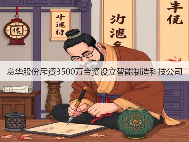意华股份斥资3500万合资设立智能制造科技公司(图1)
